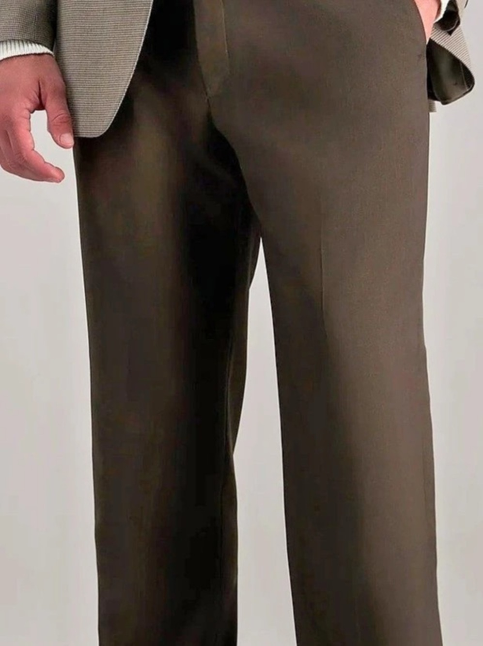 Haggar Premium Comfort Dress Pant Men's Dress Pants Brown Waist 42 x 32 NWT